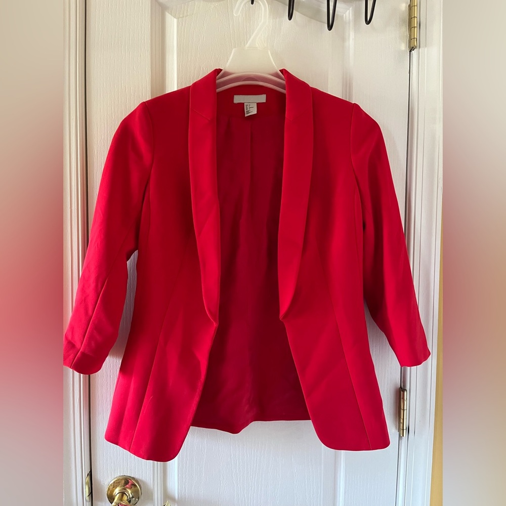 H&M Bold Red Women's Blazer